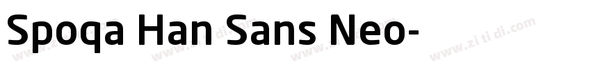 Spoqa Han Sans Neo字体转换